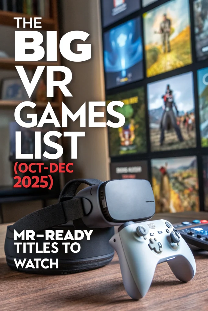 The Big VR Games List (Oct–Dec 2025): MR-Ready Titles to WatchIngrediant